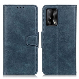 Custodia in pelle Oppo A74 4G Chiusura Reversibile Effetto Pelle