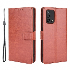 Custodia in pelle Oppo A74 4G Ecopelle Appariscente