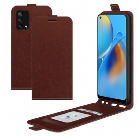 Custodia in pelle Oppo A74 4G Folio Cover Retro Pieghevole