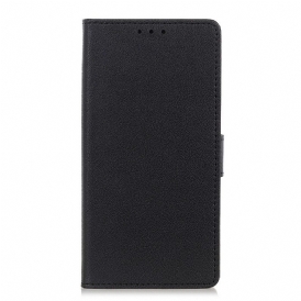 Custodia in pelle Oppo A74 4G Semplice Effetto Pelle Lucida
