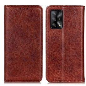 Folio Cover Oppo A74 4G Custodia in pelle Struttura In Pelle