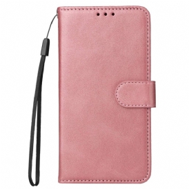 Custodia in pelle Poco M4 5G Cinturino In Ecopelle
