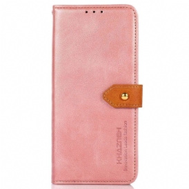 Custodia in pelle Poco M4 5G Con Cinturino Khazneh