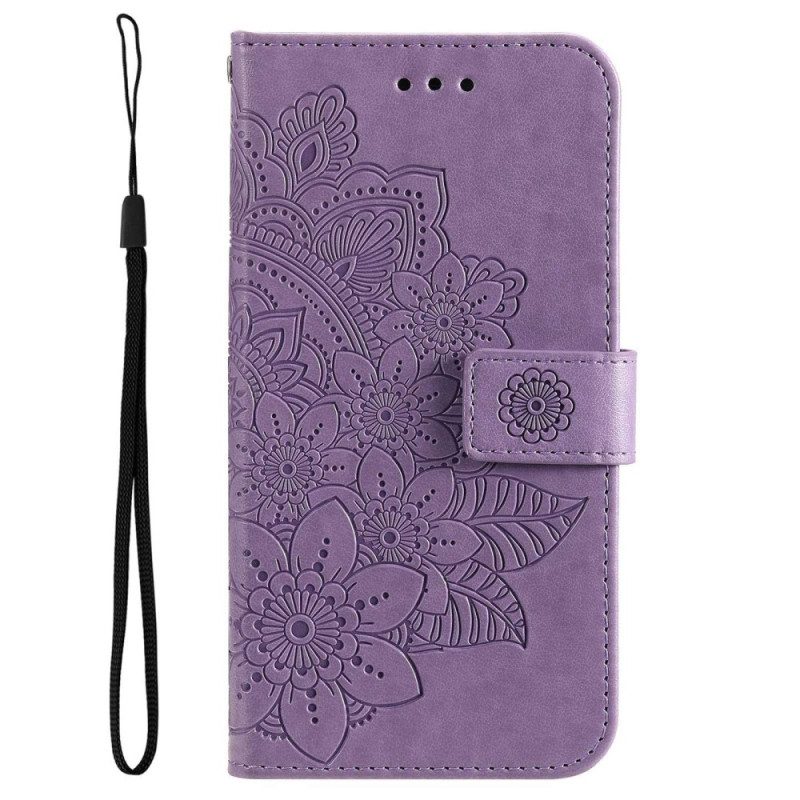 Custodia in pelle Poco M4 5G Mandala Strappy