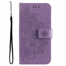 Custodia in pelle Poco M4 5G Mandala Strappy