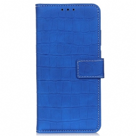 Custodia in pelle Poco M4 5G Stile Pelle Di Coccodrillo