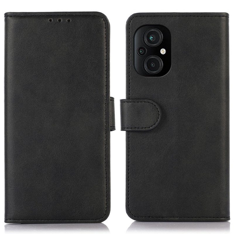 Folio Cover Poco M4 5G Stile In Pelle Normale