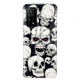 Cover Xiaomi Mi 10T / 10T Pro Attenzione Teschi Fluorescenti