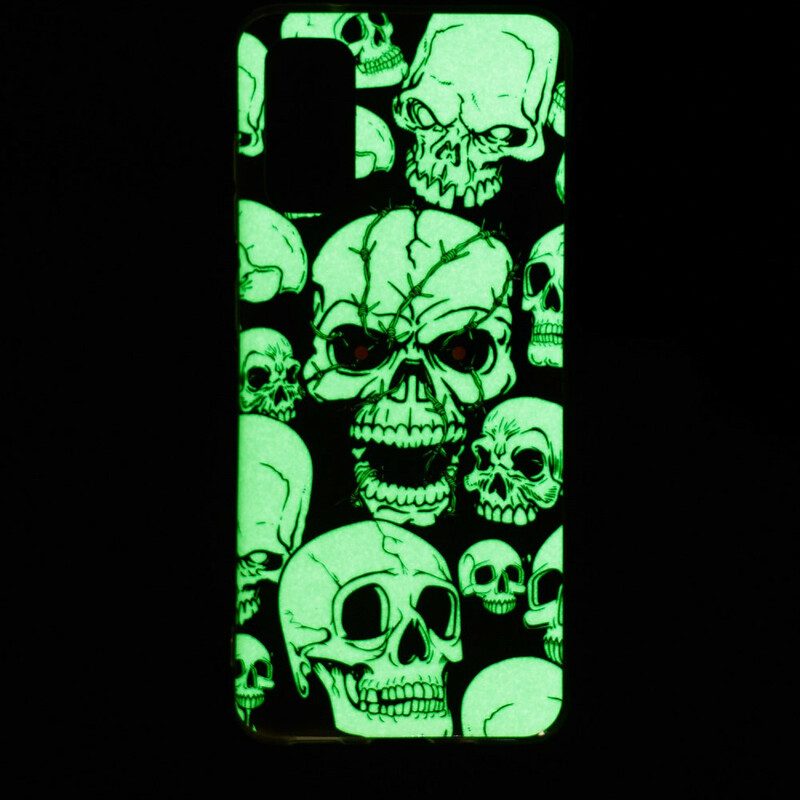 Cover Xiaomi Mi 10T / 10T Pro Attenzione Teschi Fluorescenti