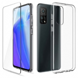 Cover Xiaomi Mi 10T / 10T Pro Combo E Schermo In Vetro Temperato