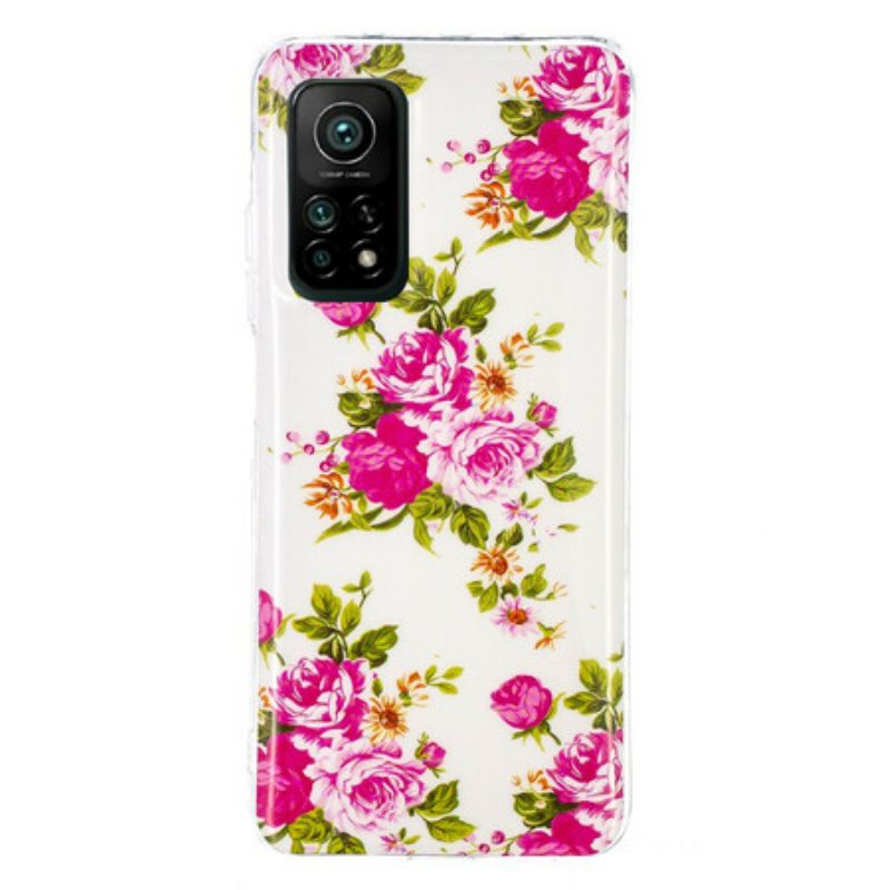 Cover Xiaomi Mi 10T / 10T Pro Fiori Liberty Fluorescenti