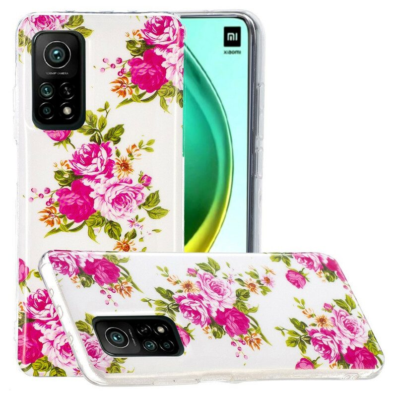 Cover Xiaomi Mi 10T / 10T Pro Fiori Liberty Fluorescenti