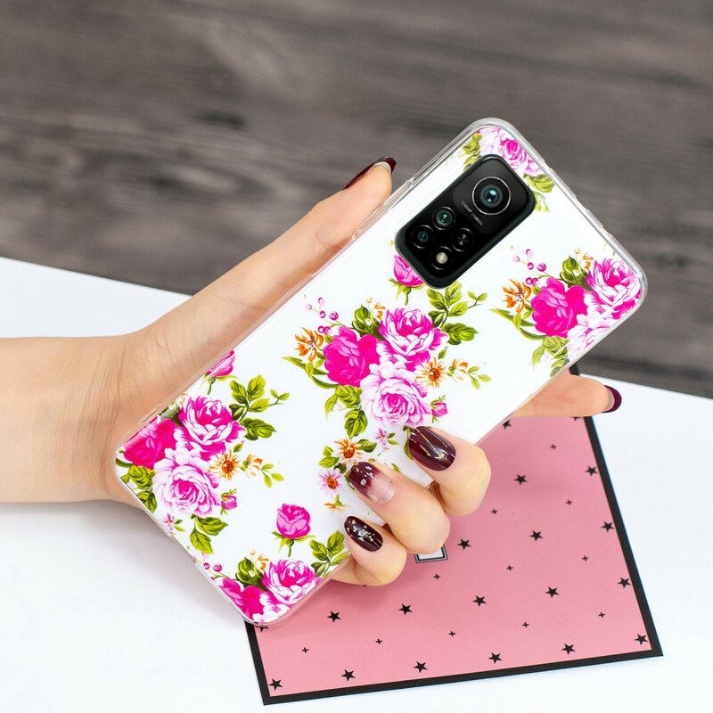 Cover Xiaomi Mi 10T / 10T Pro Fiori Liberty Fluorescenti