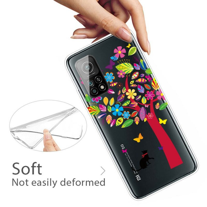 Cover Xiaomi Mi 10T / 10T Pro Gatto Sotto L'albero Colorato