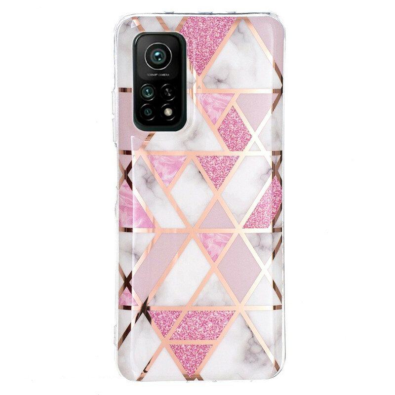 Cover Xiaomi Mi 10T / 10T Pro Geometria Colorata In Marmo 2