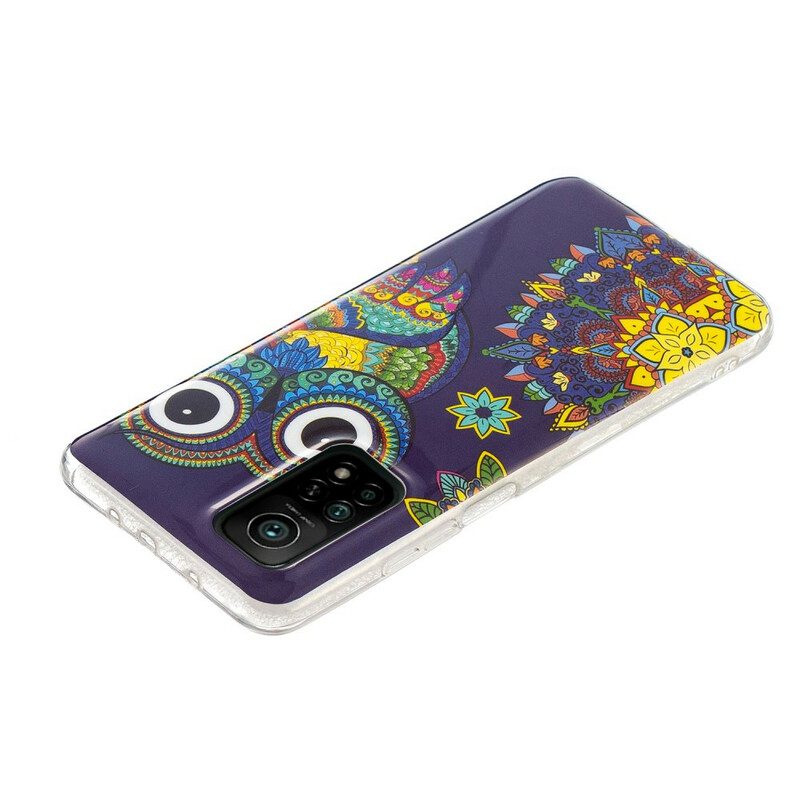 Cover Xiaomi Mi 10T / 10T Pro Mandala Gufo Fluorescente