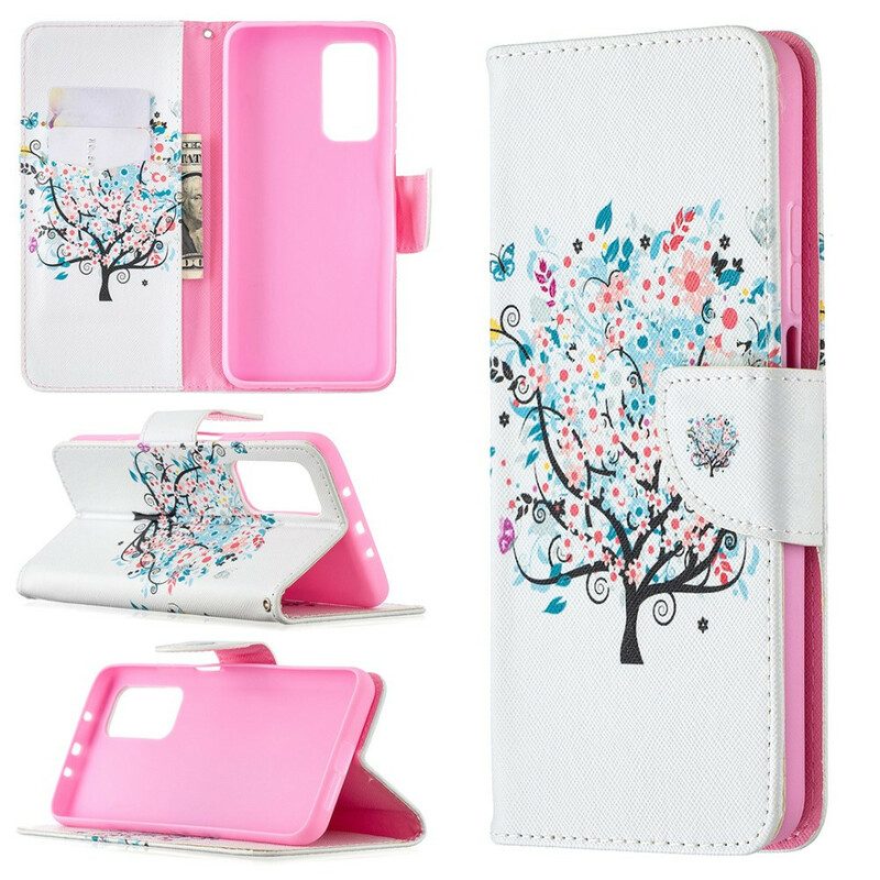 Custodia A Portafoglio Xiaomi Mi 10T / 10T Pro Albero Fiorito