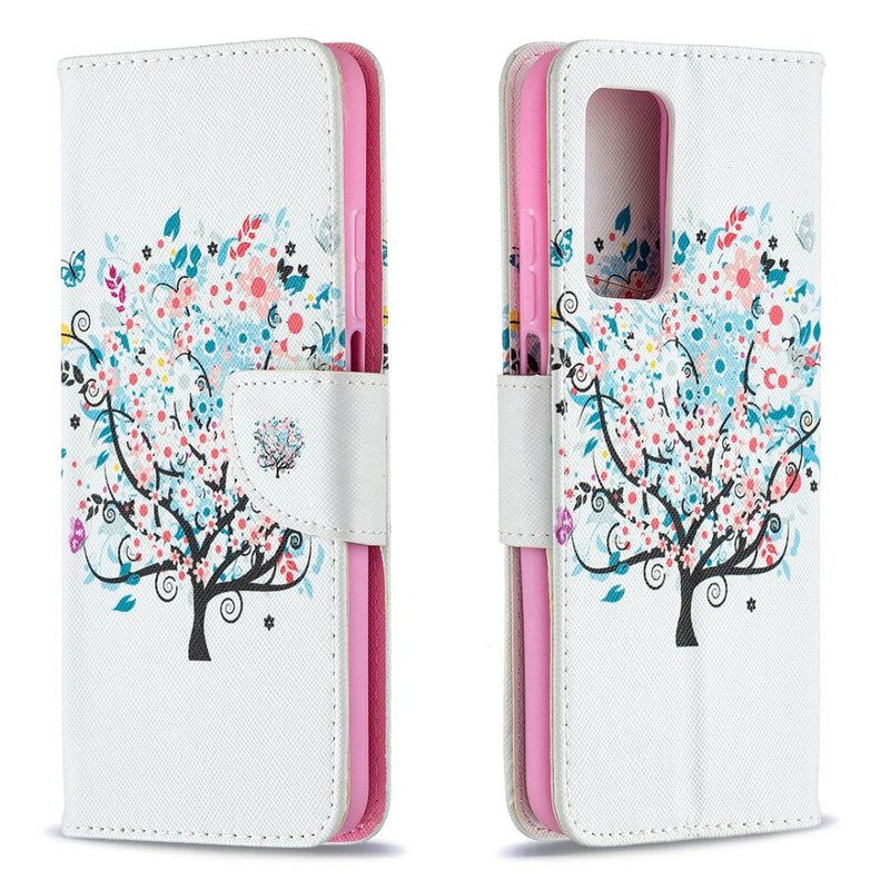 Custodia A Portafoglio Xiaomi Mi 10T / 10T Pro Albero Fiorito