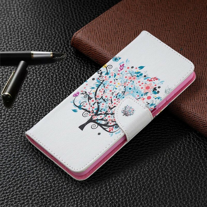 Custodia A Portafoglio Xiaomi Mi 10T / 10T Pro Albero Fiorito