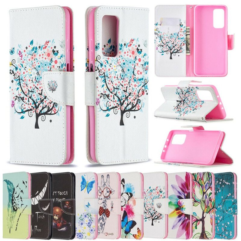 Custodia A Portafoglio Xiaomi Mi 10T / 10T Pro Albero Fiorito