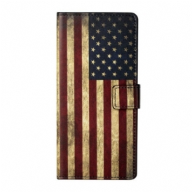 Custodia A Portafoglio Xiaomi Mi 10T / 10T Pro Bandiera Americana
