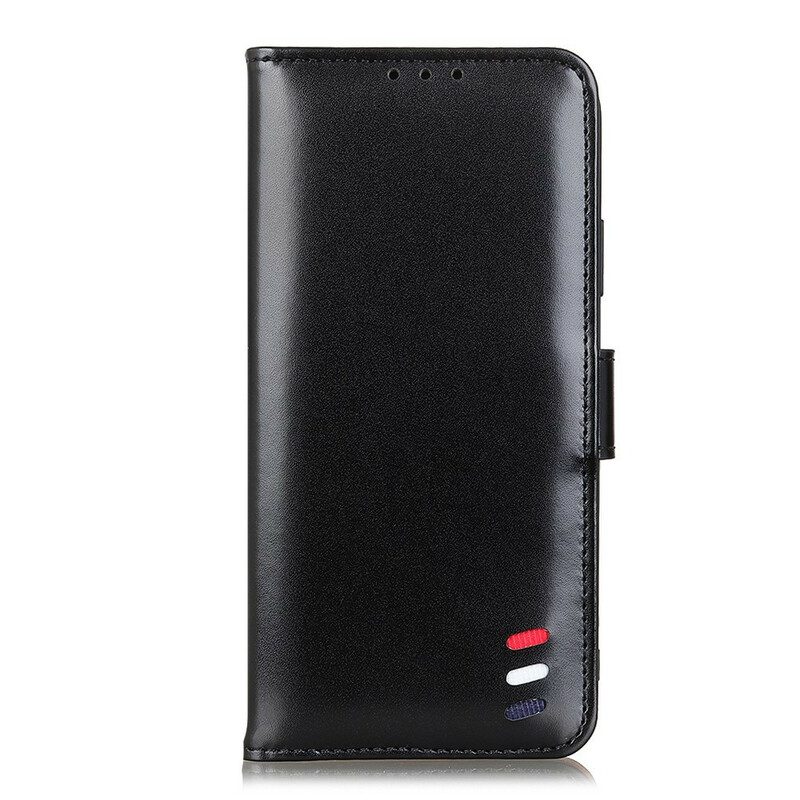Custodia in pelle Xiaomi Mi 10T / 10T Pro Effetto Pelle Tricolore
