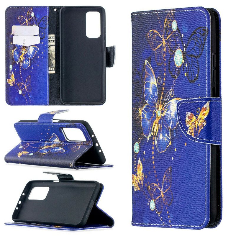 Custodia in pelle Xiaomi Mi 10T / 10T Pro Farfalle