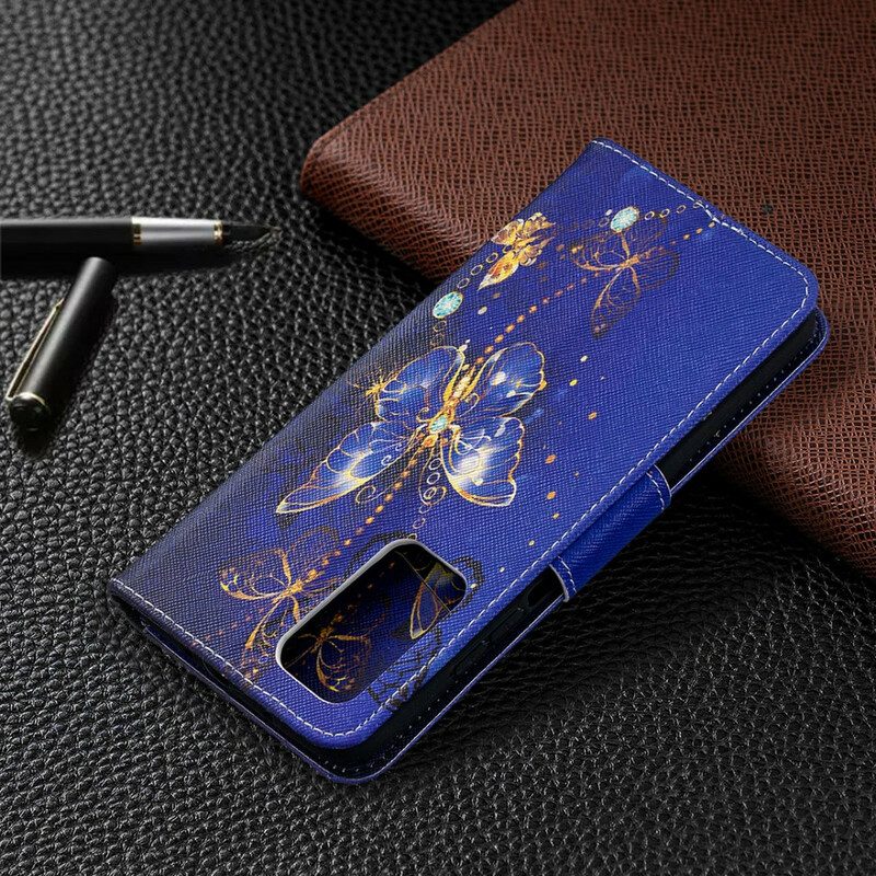 Custodia in pelle Xiaomi Mi 10T / 10T Pro Farfalle