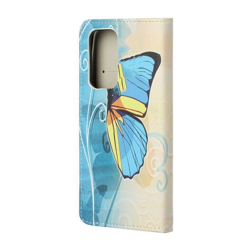 Custodia in pelle Xiaomi Mi 10T / 10T Pro Farfalle