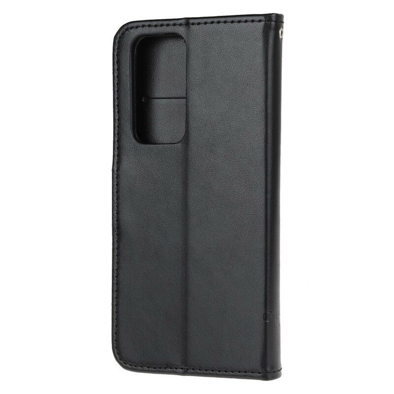 Custodia in pelle Xiaomi Mi 10T / 10T Pro Farfalle E Fiori Asiatici