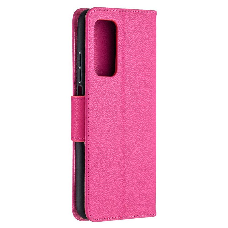 Custodia in pelle Xiaomi Mi 10T / 10T Pro Folio Cover Litchi Rabat Obliquo