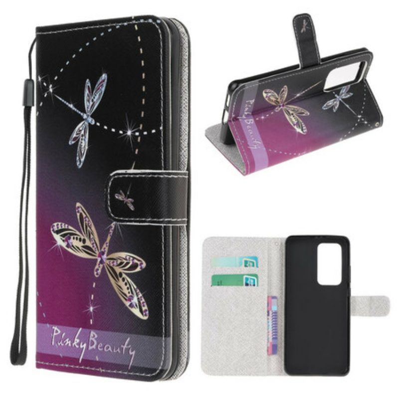 Custodia in pelle Xiaomi Mi 10T / 10T Pro Libellule Strappy
