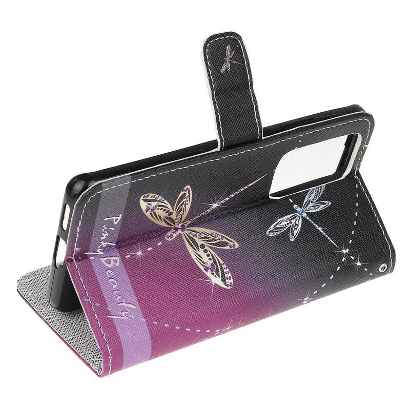 Custodia in pelle Xiaomi Mi 10T / 10T Pro Libellule Strappy