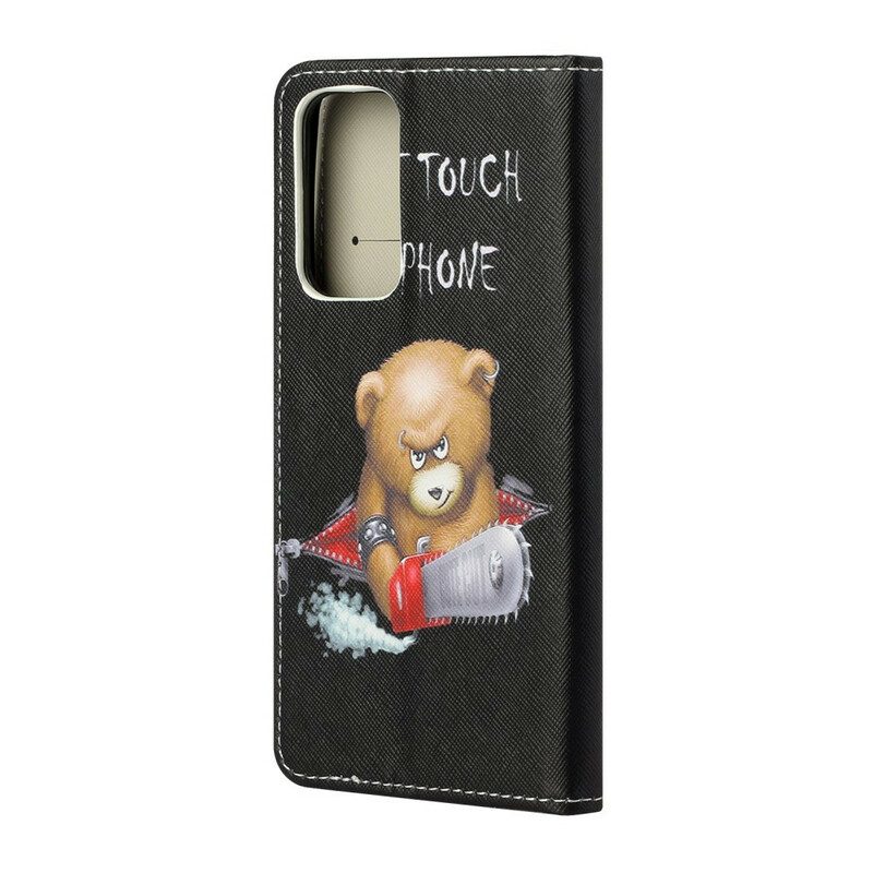 Custodia in pelle Xiaomi Mi 10T / 10T Pro Orso Pericoloso