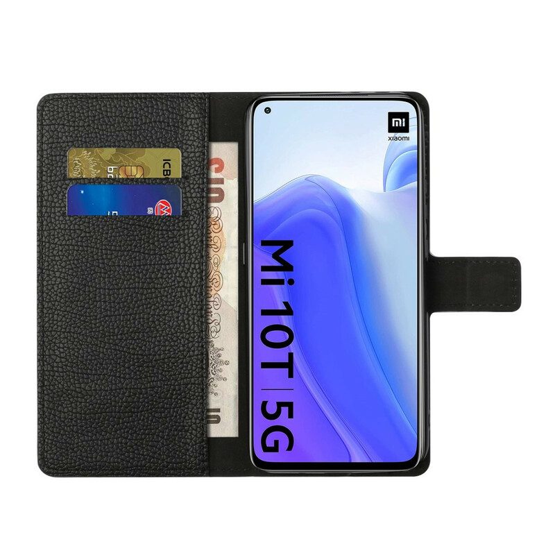 Custodia in pelle Xiaomi Mi 10T / 10T Pro Singolo Litchi