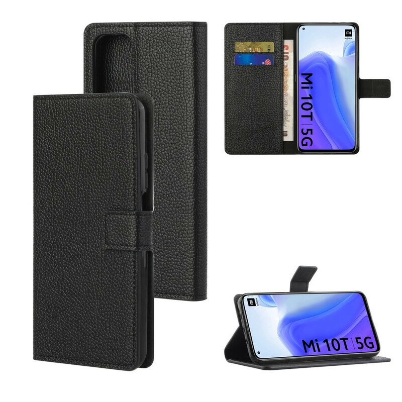 Custodia in pelle Xiaomi Mi 10T / 10T Pro Singolo Litchi