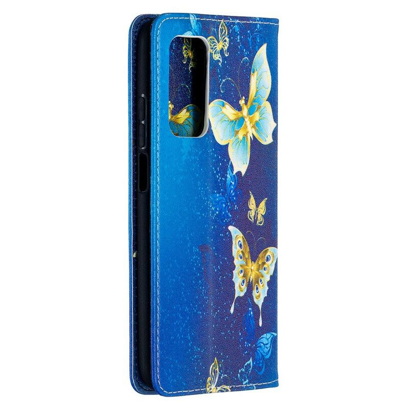 Folio Cover Xiaomi Mi 10T / 10T Pro Custodia in pelle Farfalle Colorate