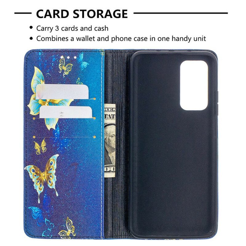 Folio Cover Xiaomi Mi 10T / 10T Pro Custodia in pelle Farfalle Colorate