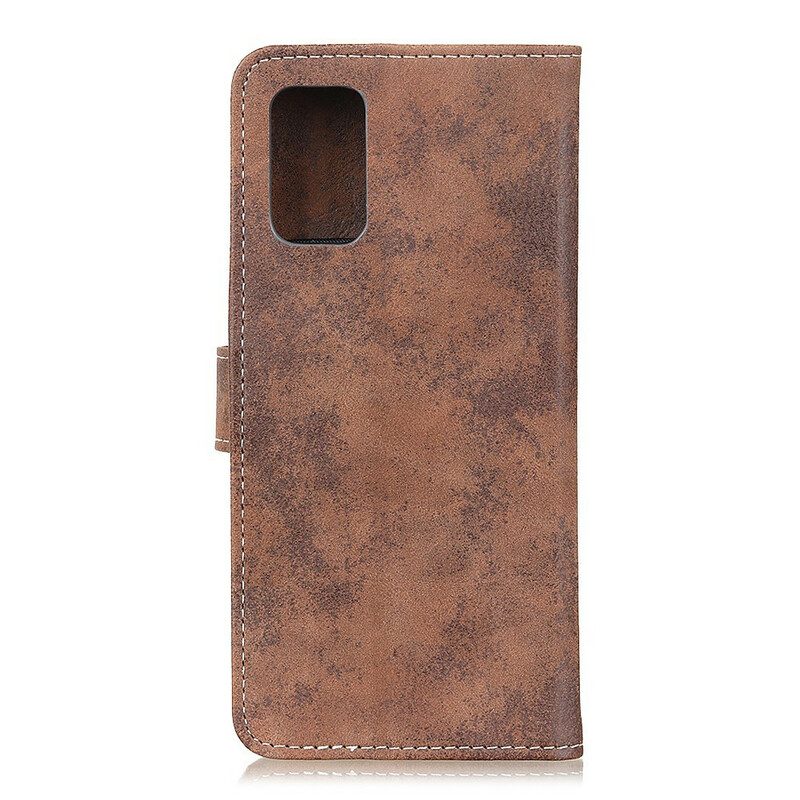 Folio Cover Xiaomi Mi 10T / 10T Pro Effetto Pelle Vintage
