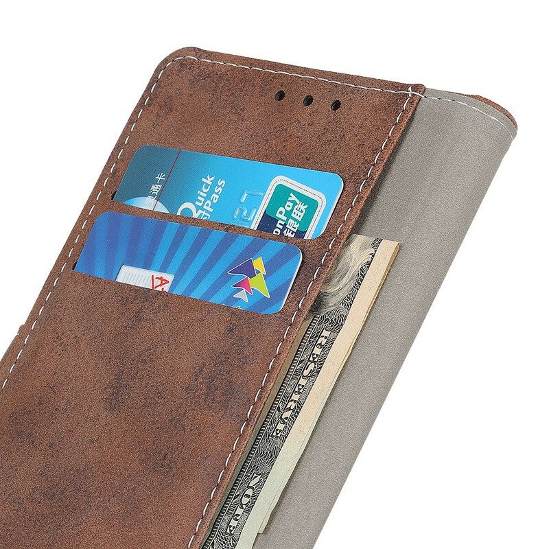 Folio Cover Xiaomi Mi 10T / 10T Pro Effetto Pelle Vintage