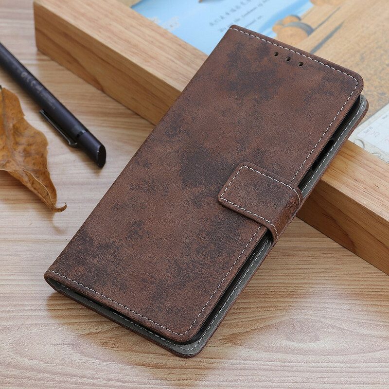Folio Cover Xiaomi Mi 10T / 10T Pro Effetto Pelle Vintage