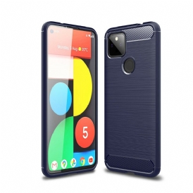 Cover Google Pixel 5A Fibra Di Carbonio Spazzolata
