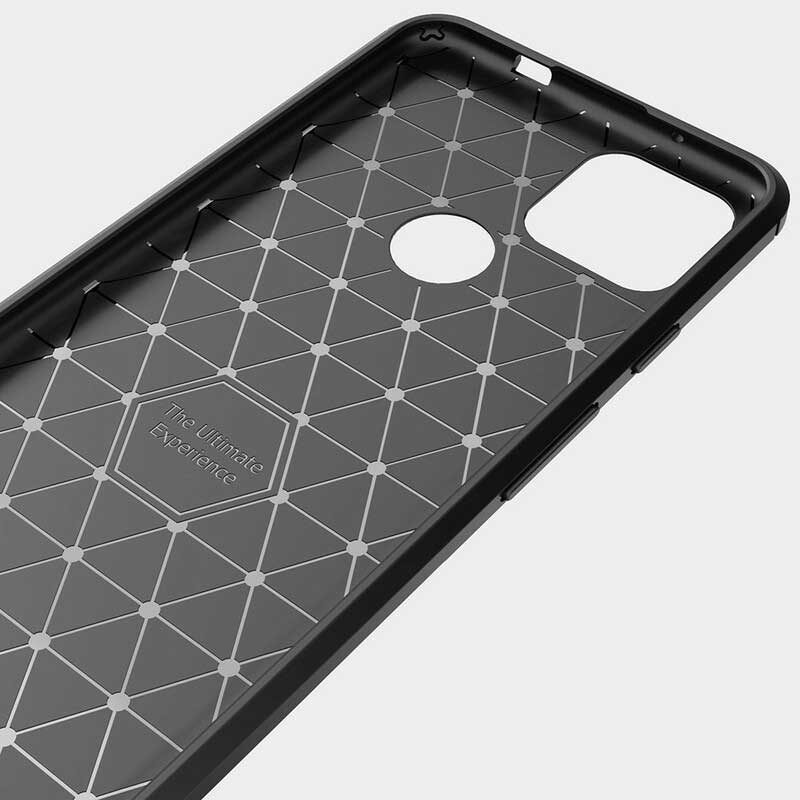Cover Google Pixel 5A Fibra Di Carbonio Spazzolata