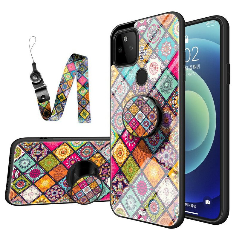 Cover Google Pixel 5A Supporto Magnetico Patchwork