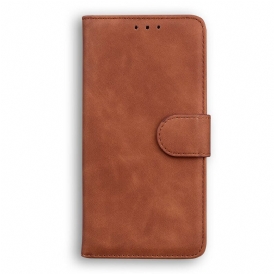 Custodia in pelle Google Pixel 5A Effetto Pelle Monocromatica