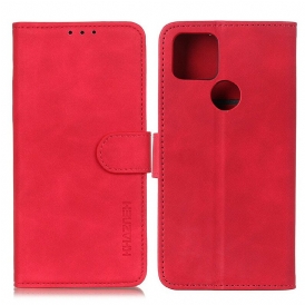 Custodia in pelle Google Pixel 5A Effetto Pelle Vintage Opaca Khazneh