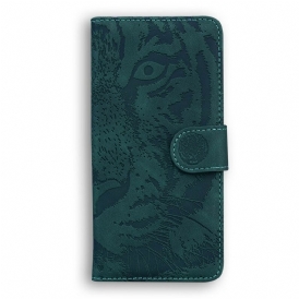 Custodia in pelle Google Pixel 5A Stampa Faccia Di Tigre