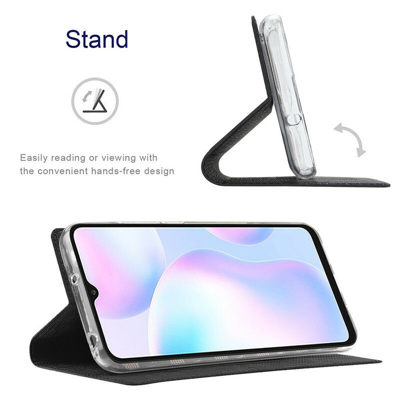 Folio Cover Google Pixel 5A Custodia in pelle Vili Dmx Testurizzato