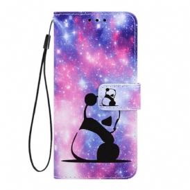 Custodia in pelle Samsung Galaxy A80 / A90 Galassia Panda