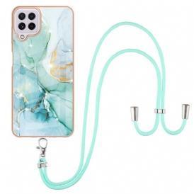 Cover Samsung Galaxy M32 Cavo Di Design In Marmo